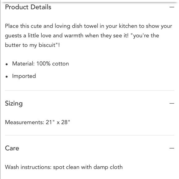 Anthropologie-Butter To My Biscuit Dish Towel - Picture 2 of 2